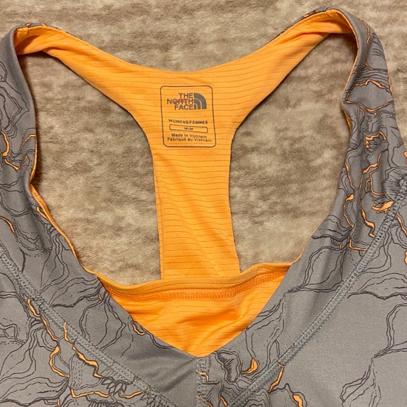 The North Face Gray and Orange Floral Tank - Picture 2 of 10